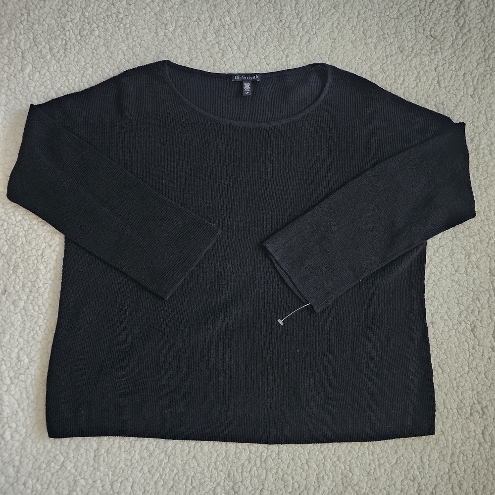 Eileen Fisher Black Women's Top